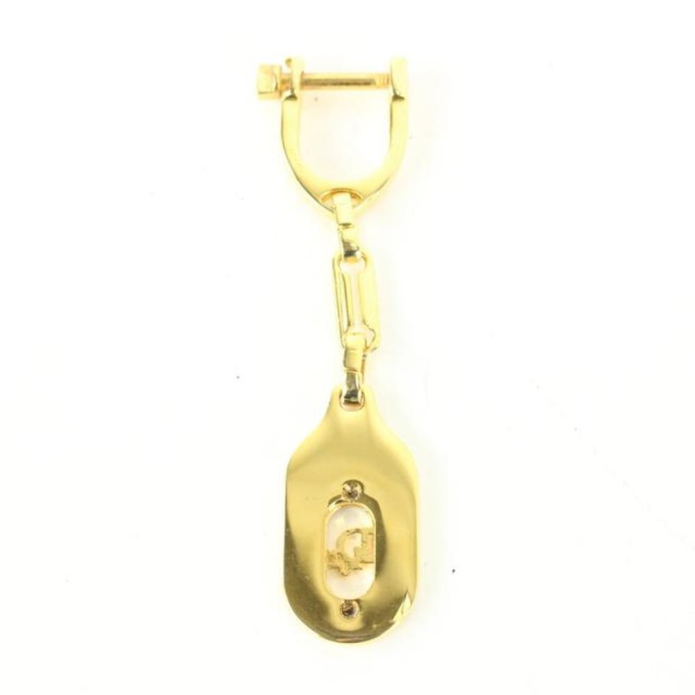 Dior Gold Bag Charm Logo Pendant Keychain 70d429s
